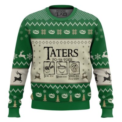 Pinetree Taters Potatoes The Lord Of The Rings Ugly Christmas Sweater