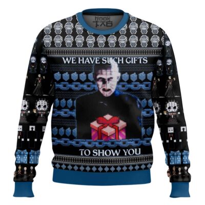 Pinhead Have Such Gift To Show You Hellraiser Ugly Christmas Sweater