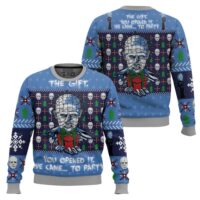 Hooktab Pinhead The Gift Hellraiser Ugly Christmas Sweater