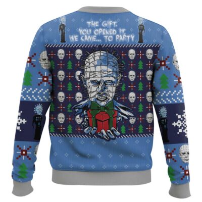 Hooktab Pinhead The Gift Hellraiser Ugly Christmas Sweater