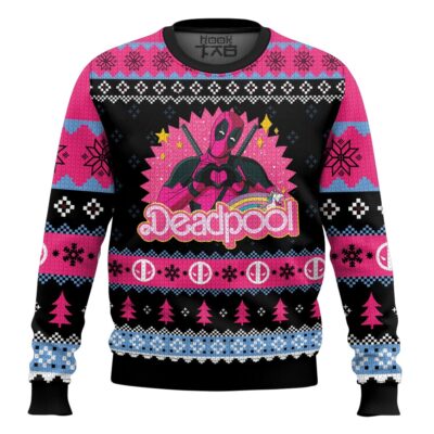 Pink Deadpool Ugly Christmas Sweater