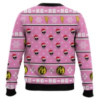 Hooktab Pink Ranger Ho-ho Power Rangers Ugly Christmas Sweater
