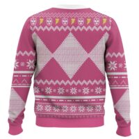 Hooktab Pink Ranger Mighty Morphin Power Ranger Ugly Christmas Sweater