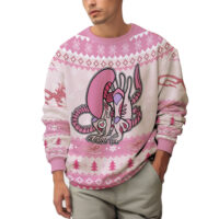 Hooktab Pink Xenomorph Alien Ugly Christmas Sweater