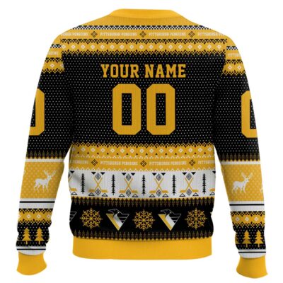 Hooktab Pittsburgh Penguins – Custom Name And Number Ugly Sweater