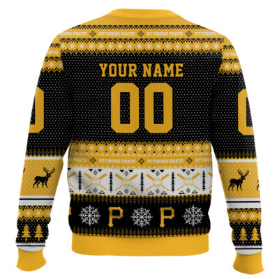 Hooktab Pittsburgh Pirates – Custom Name And Number Ugly Sweater
