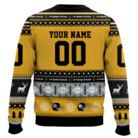 Hooktab Pittsburgh Steelers - Custom Name And Number Ugly Sweater