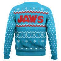 Hooktab Pixel Jaws 1975 Ugly Christmas Sweater