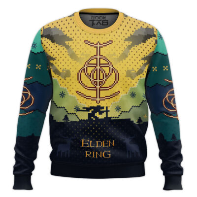 Pixelart Elden Ring Ugly Christmas Sweater