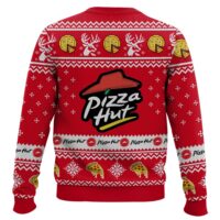 Hooktab Pizza Hut Ugly Christmas Sweater