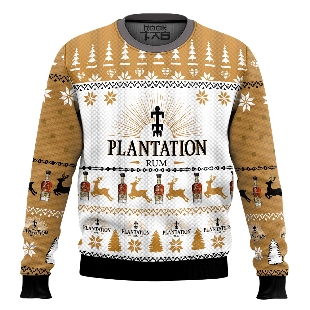 Hooktab Plantation Rum Ugly Christmas Sweater Hooktab Plantation Rum Ugly Christmas Sweater