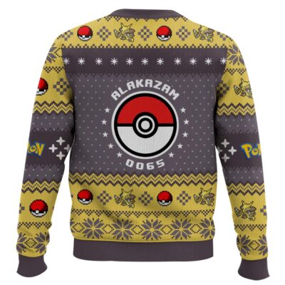 Hooktab Pokemon Gen 1 Alakazam Ugly Christmas Sweater