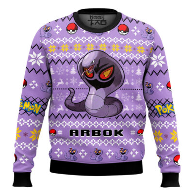 Pokemon Gen 1 Arbok Ugly Christmas Sweater