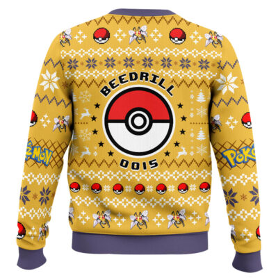 Hooktab Pokemon Gen 1 Beedrill Ugly Christmas Sweater