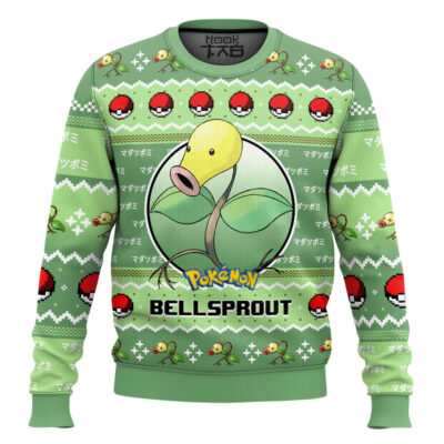 Pokemon Gen 1 Bellsprout Ugly Christmas Sweater