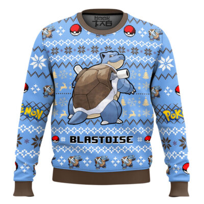 Pokemon Gen 1 Blastoise Ugly Christmas Sweater