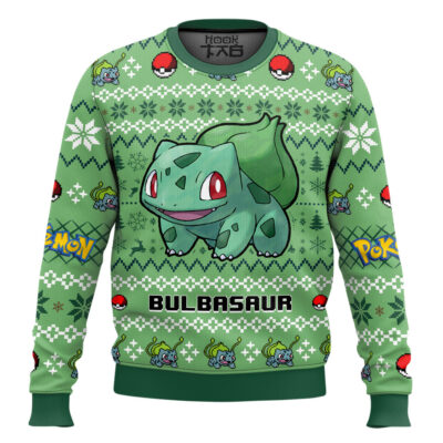 Pokemon Gen 1 Bulbasaur Ugly Christmas Sweater