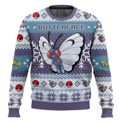 Pokemon Gen 1 Butterfree Ugly Christmas Sweater