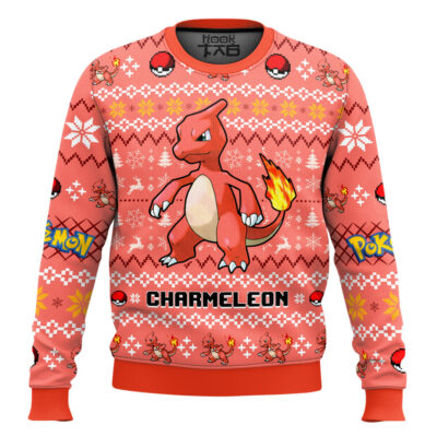 Pokemon Gen 1 Charmeleon Ugly Christmas Sweater