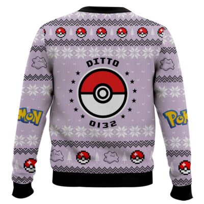 Hooktab Pokemon Gen 1 Ditto Ugly Christmas Sweater