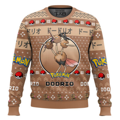 Pokemon Gen 1 Dodrio Ugly Christmas Sweater