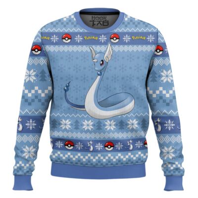 Pokemon Gen 1 Dragonair Ugly Christmas Sweater