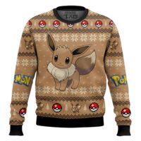 Hooktab Pokemon Gen 1 Eevee Ugly Christmas Sweater