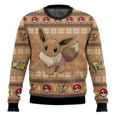 Pokemon Gen 1 Eevee Ugly Christmas Sweater