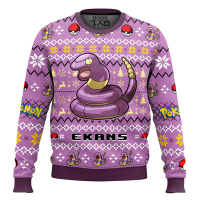 Pokemon Gen 1 Ekans Ugly Christmas Sweater