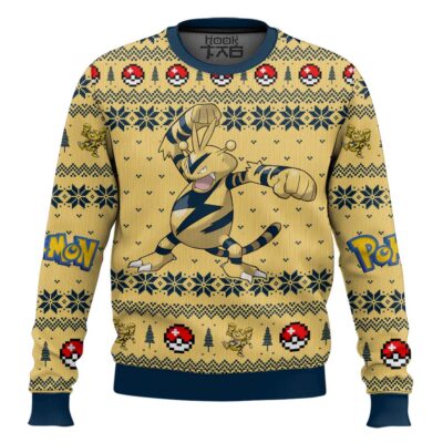 Pokemon Gen 1 Electabuzz Ugly Christmas Sweater