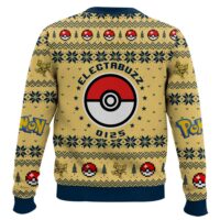 Hooktab Pokemon Gen 1 Electabuzz Ugly Christmas Sweater