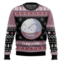 Hooktab Pokemon Gen 1 Electrode Ugly Christmas Sweater