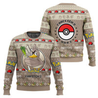 Hooktab Pokemon Gen 1 Farfetch'd Ugly Christmas Sweater