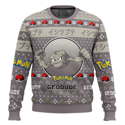 Pokemon Gen 1 Geodude Ugly Christmas Sweater