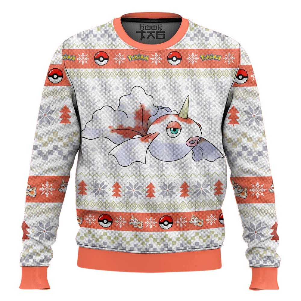 Hooktab Pokemon Gen 1 Goldeen Ugly Christmas Sweater Hooktab Pokemon Gen 1 Goldeen Ugly Christmas Sweater