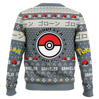 Hooktab Pokemon Gen 1 Graveler Ugly Christmas Sweater
