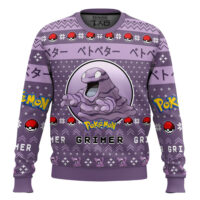 Hooktab Pokemon Gen 1 Grimer Ugly Christmas Sweater