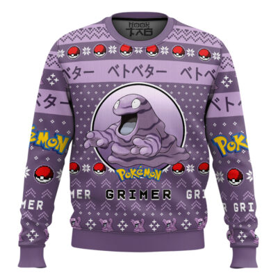 Pokemon Gen 1 Grimer Ugly Christmas Sweater
