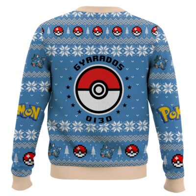 Hooktab Pokemon Gen 1 Gyarados Ugly Christmas Sweater