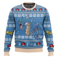 Hooktab Pokemon Gen 1 Gyarados Ugly Christmas Sweater