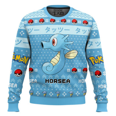 Pokemon Gen 1 Horsea Ugly Christmas Sweater