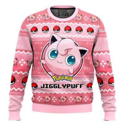 Pokemon Gen 1 Jigglypuff Ugly Christmas Sweater