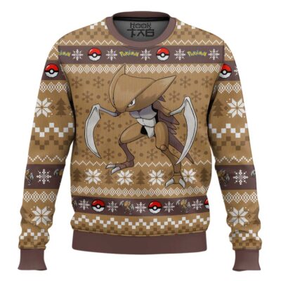 Pokemon Gen 1 Kabutops Ugly Christmas Sweater