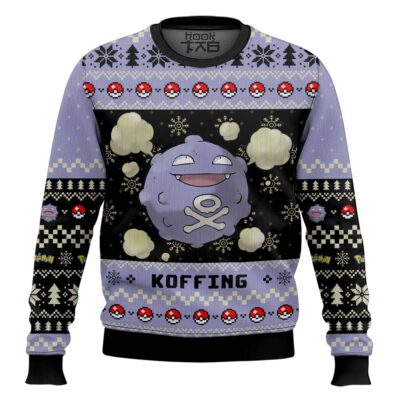 Pokemon Gen 1 Koffing Ugly Christmas Sweater