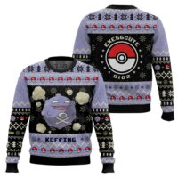 Hooktab Pokemon Gen 1 Koffing Ugly Christmas Sweater