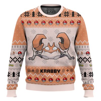Pokemon Gen 1 Krabby Ugly Christmas Sweater