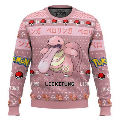 Pokemon Gen 1 Lickitung Ugly Christmas Sweater