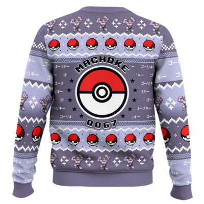 Hooktab Pokemon Gen 1 Machoke Ugly Christmas Sweater