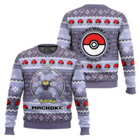 Hooktab Pokemon Gen 1 Machoke Ugly Christmas Sweater