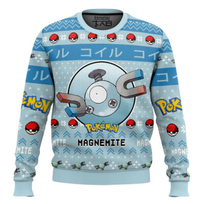 Pokemon Gen 1 Magnemite Ugly Christmas Sweater